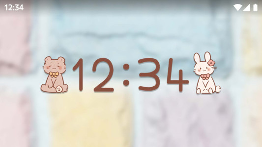 اسکرین شات 7 برنامه Cute Digital Clock: Sunao