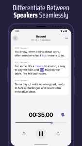اسکرین شات 4 برنامه Voice & Transcribe - QuickVox