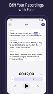 اسکرین شات 5 برنامه Voice & Transcribe - QuickVox