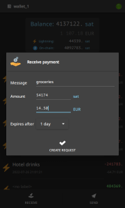 اسکرین شات 3 برنامه Electrum Bitcoin Wallet