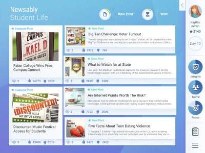 اسکرین شات 1 بازی NewsFeed Defenders