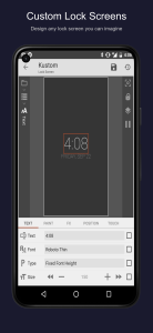 اسکرین شات 2 برنامه KLCK Kustom Lock Screen Maker