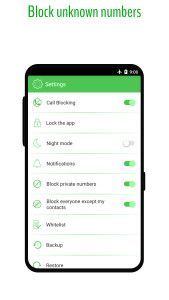 اسکرین شات 2 برنامه Call Blocker - Blacklist