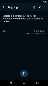 اسکرین شات 4 برنامه Clipper - Clipboard Manager