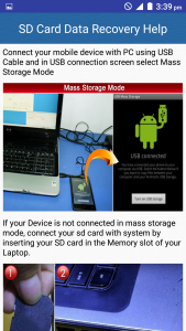 اسکرین شات 2 برنامه SD Card Data Recovery Help