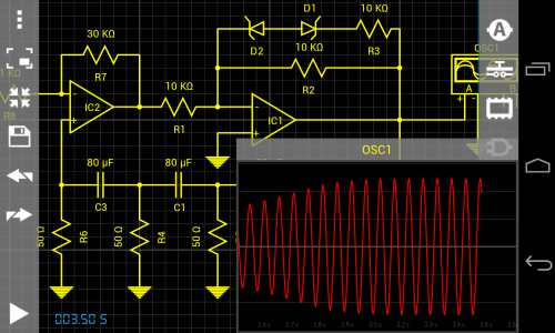 اسکرین شات 6 برنامه Droid Tesla Circuit Simulator