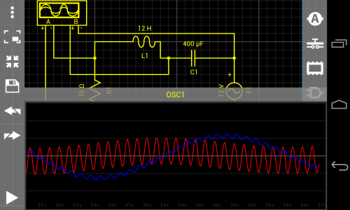 اسکرین شات 7 برنامه Droid Tesla Circuit Simulator