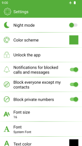 اسکرین شات 2 برنامه Call Blocker and SMS Blocker