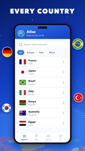 اسکرین شات 3 برنامه World Map & Countries