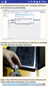 اسکرین شات 7 برنامه USB Drive Data Recovery Help