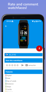 اسکرین شات 4 برنامه Amazfit Band 5 Watchfaces