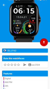 اسکرین شات 3 برنامه Amazfit GTS 2/2e Watchfaces