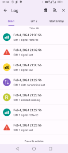 اسکرین شات 3 برنامه GSM Signal Monitor & SIM Info