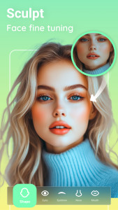 اسکرین شات 2 برنامه Peachy: Face App & Body Editor