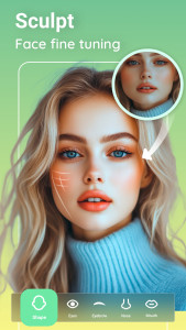 اسکرین شات 1 برنامه Peachy: Face App & Body Editor