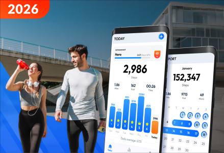 اسکرین شات 1 برنامه Pedometer - Step Counter
