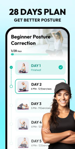 اسکرین شات 2 برنامه Perfect Posture - Back Workout