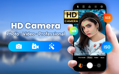 اسکرین شات 1 برنامه دوربین برای اندروید -دوربین HD