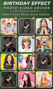 اسکرین شات 1 برنامه Birthday Photo Effect Video