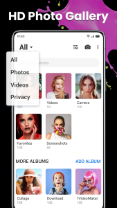اسکرین شات 1 برنامه Gallery - Photo Vault, Album