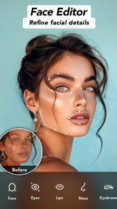 اسکرین شات 1 برنامه AI Photo Editor - AIFoto