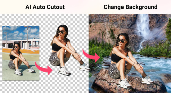 اسکرین شات 1 برنامه Background Eraser - Remove BG