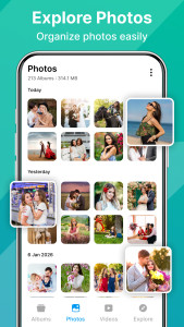 اسکرین شات 2 برنامه Gallery: Photo & Video Manager