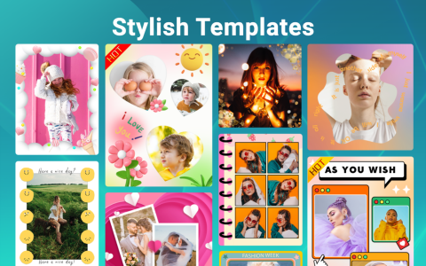 اسکرین شات 2 برنامه Photo Collage Maker: AI Editor