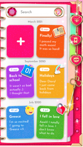اسکرین شات 1 برنامه Unicorn Diary (lock - PIN)