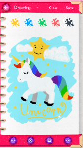 اسکرین شات 4 برنامه Unicorn Diary (lock - PIN)