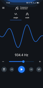 اسکرین شات 1 برنامه Frequency Generator (Sound)