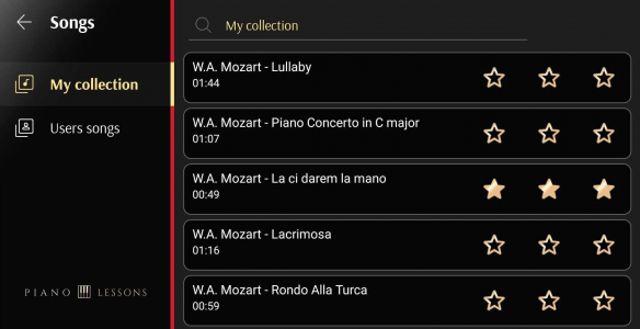 اسکرین شات 4 برنامه Piano Lessons