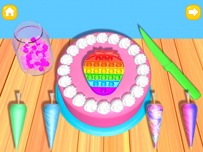 اسکرین شات 3 بازی Cake Art: Pop It Baking Games
