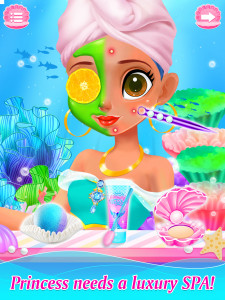 اسکرین شات 4 بازی Mermaid Games: Princess Makeup