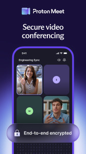 اسکرین شات 1 برنامه Proton Meet: Secure Meetings