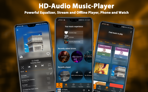 اسکرین شات 1 برنامه WearMedia Musik Player Wear