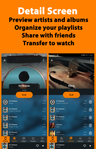اسکرین شات 3 برنامه WearMedia Musik Player Wear