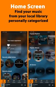 اسکرین شات 2 برنامه WearMedia Musik Player Wear