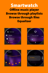 اسکرین شات 4 برنامه WearMedia Musik Player Wear