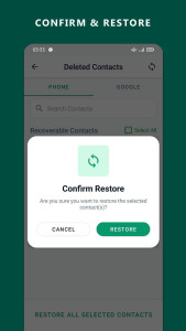 اسکرین شات 3 برنامه Restore Deleted Contacts