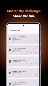 اسکرین شات 4 برنامه Reverse Audio: Reverse Singing