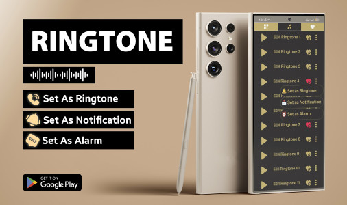 اسکرین شات 1 برنامه Ringtones for Galaxy S24 Ultra