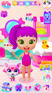 اسکرین شات 3 برنامه Girl Games: Pet Care & Dressup