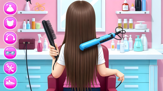 اسکرین شات 4 برنامه Hair Salon and Dress Up Girl