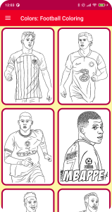 اسکرین شات 1 برنامه Colors: Football Coloring