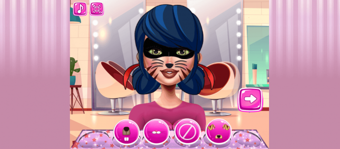 اسکرین شات 3 بازی بازی دخترانه نقاشی صورت دختر کفشدوزکی