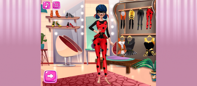 اسکرین شات 4 بازی بازی دخترانه نقاشی صورت دختر کفشدوزکی