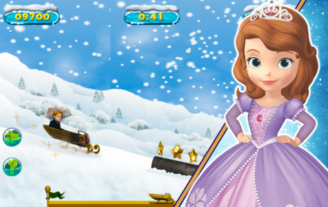 اسکرین شات 6 بازی بازی السا سورتمه سواری سوفیا