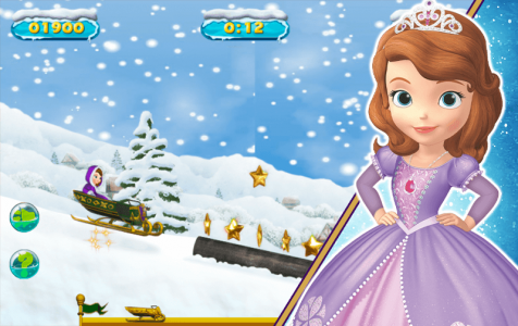 اسکرین شات 3 بازی بازی السا سورتمه سواری سوفیا