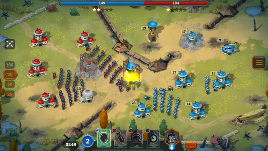 اسکرین شات 8 بازی Bunker Wars: WW1 RTS Game